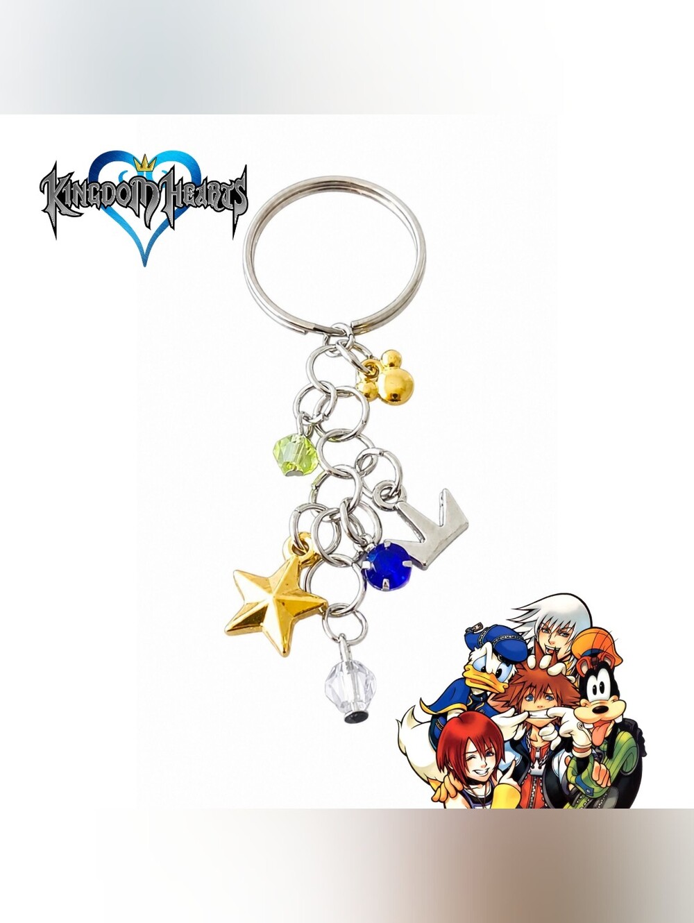 Kingdom Hearts Charm Keychain